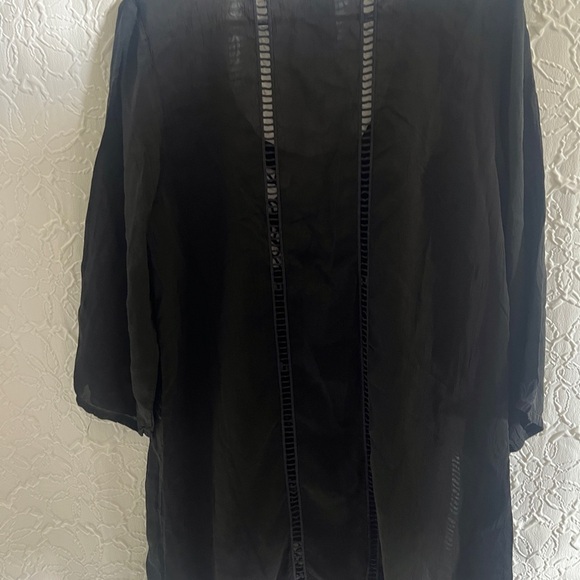 Johnny was semi-sheer Black Tunic - Picture 3 of 8